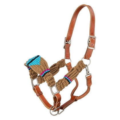 Tough1 Wool String Leather Halter