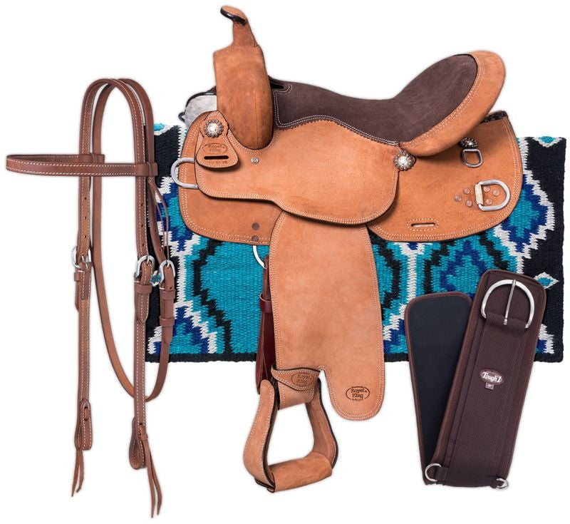 Royal King Mule Roughout Training Saddle Pkg