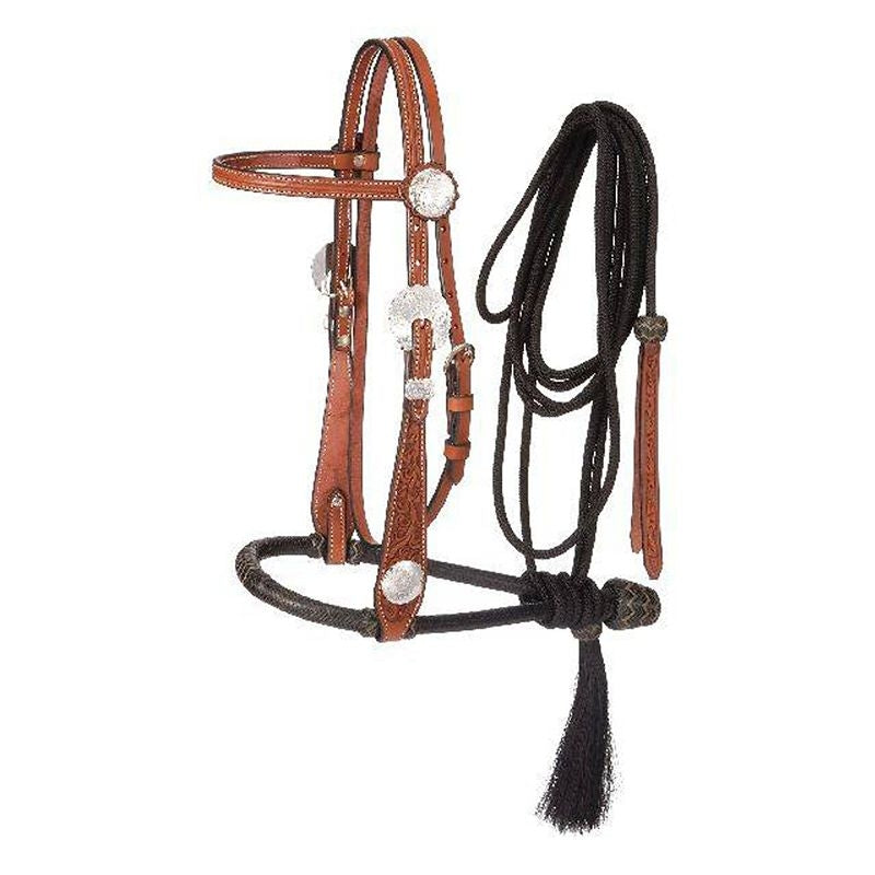 Tough1 Floral Wide Cheek Bosal Set