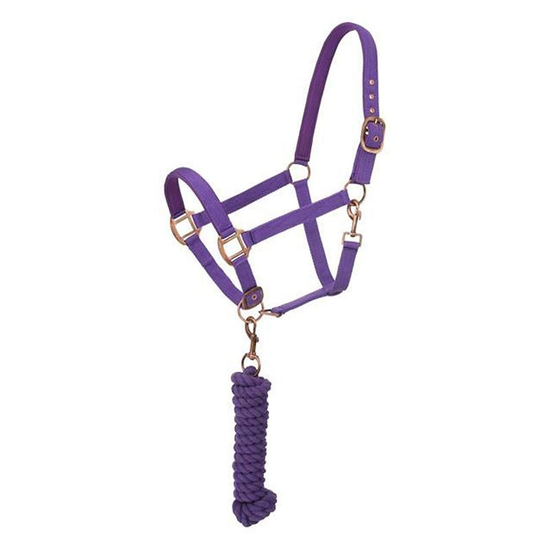 Tough1 Padded Horse Halter w. Lead