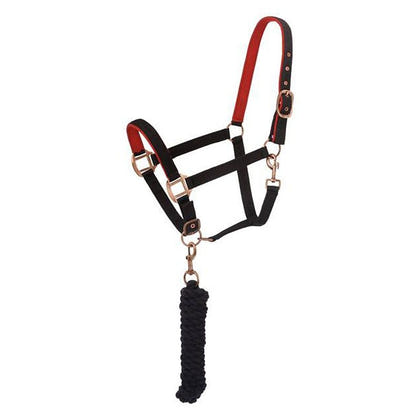 Tough1 Padded Horse Halter w. Lead