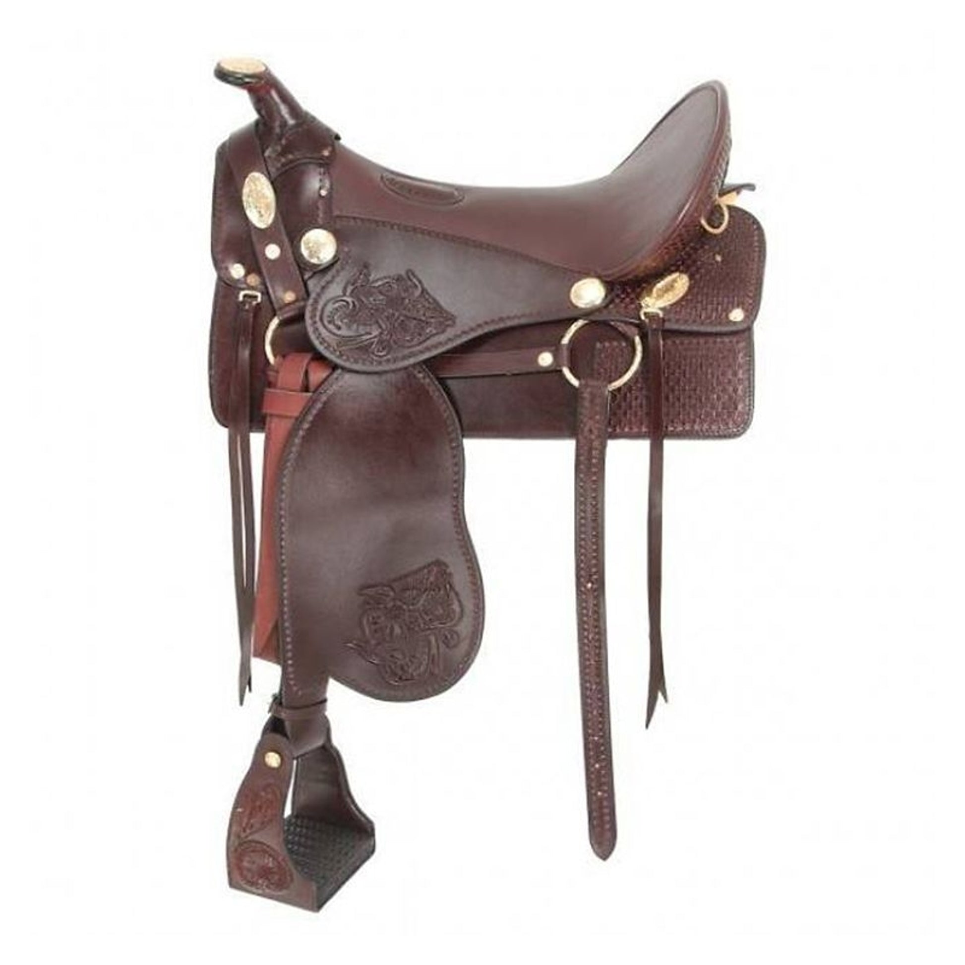 Tooled R R King Tooled McClellan Camp Saddle Pkg– Horse.com