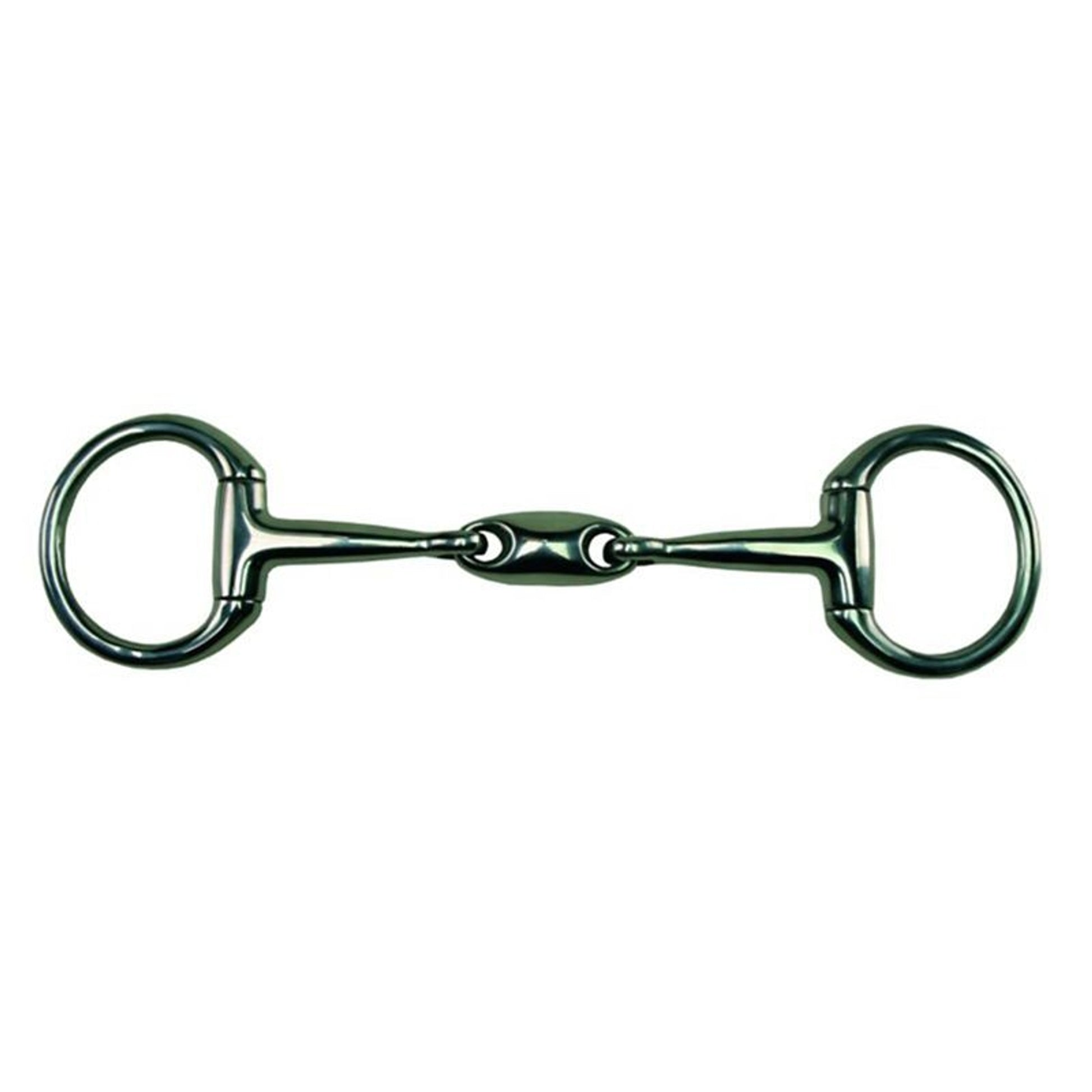 Metalab Double Joint Bradoon Eggbutt Snaffle 14mm