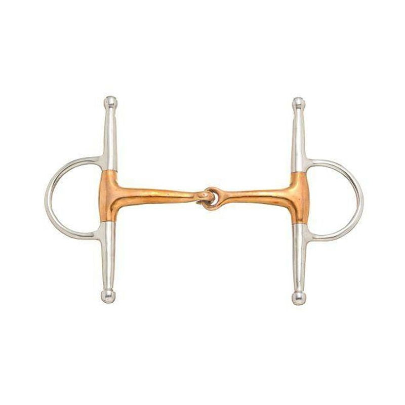 Tough1 Copper Mouth Full Cheek Snaffle Bit