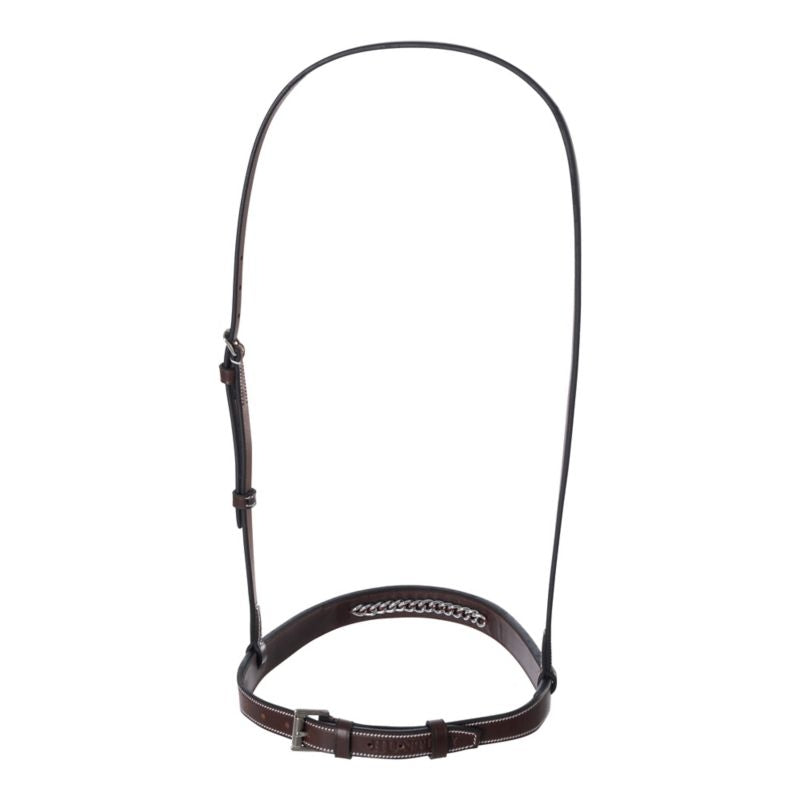 Huntley Equestrian Fancy Stitched Chain Noseband