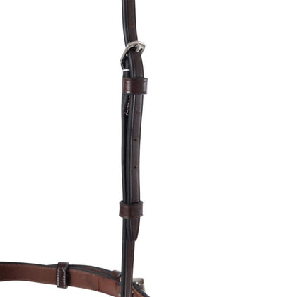 Huntley Equestrian Fancy Stitched Chain Noseband