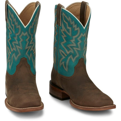 Justin Mens Guy Square Toe Boots