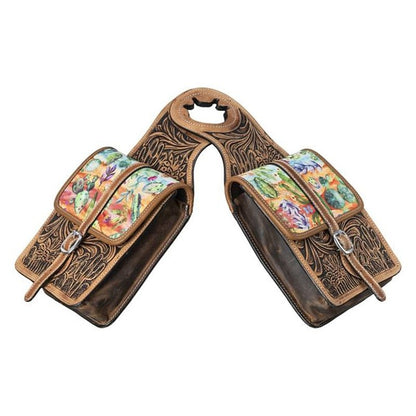 Tough1 Printed Leather Horn Bag