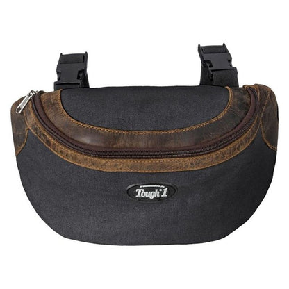 Tough1 Canvas Pommel Bag Leather Accents