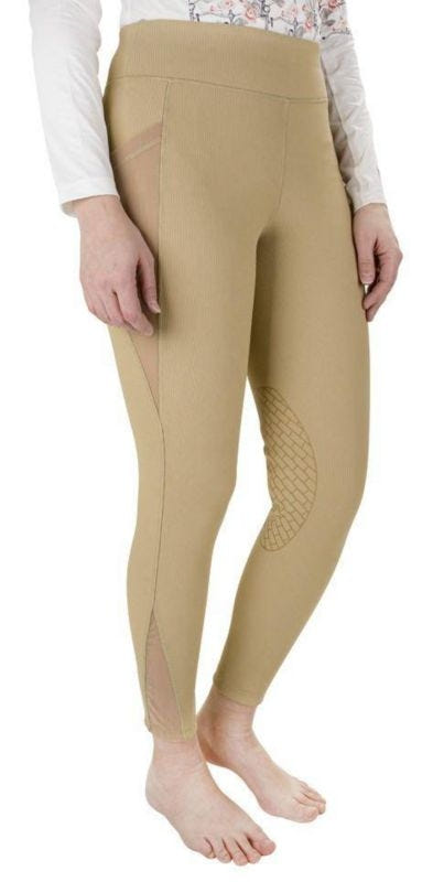 TuffRider Ribbed Tights 24 Black