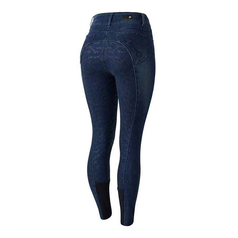 Horze Kaia Womens Full Grip Denim Breeches