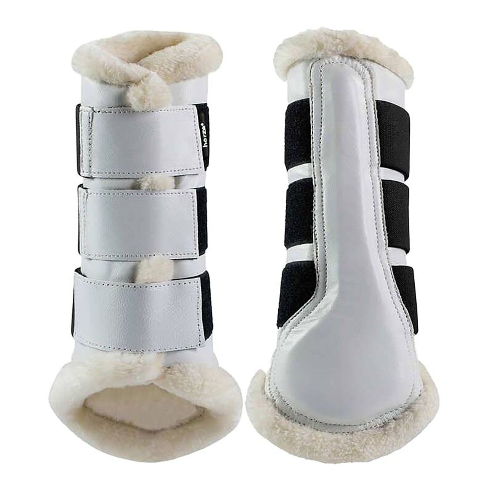Horze Wilton Faux Fur Brushing Boots