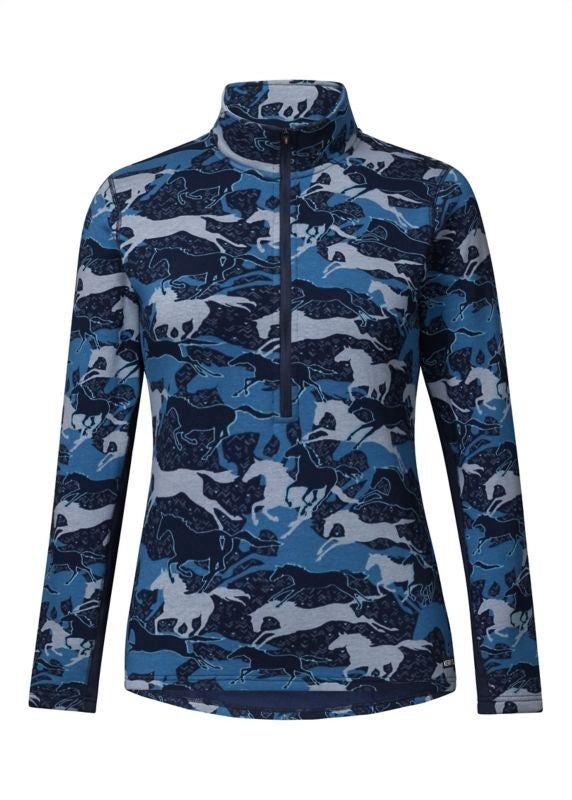 Kerrits Plush Print Fleece Half Zip