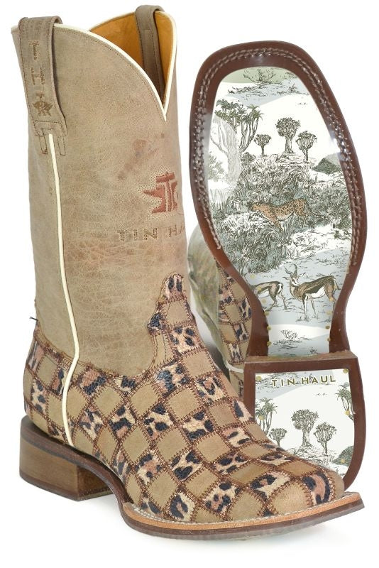 Tin Haul Ladies Cheetah Chick Boots