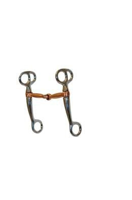 Weaver Tom Thumb Snaffle Bit Copper Plated Mouth