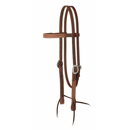Weaver Rough Out Oiled Brow Band Headstall