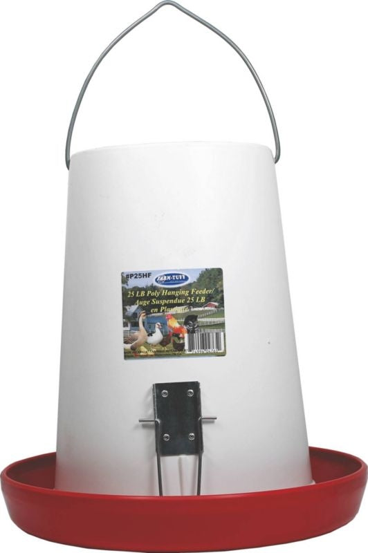 Farm Tuff Hanging Feeder Plastic 25 Lb