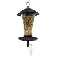Effortless Mixed Glass Seed Feeder Black