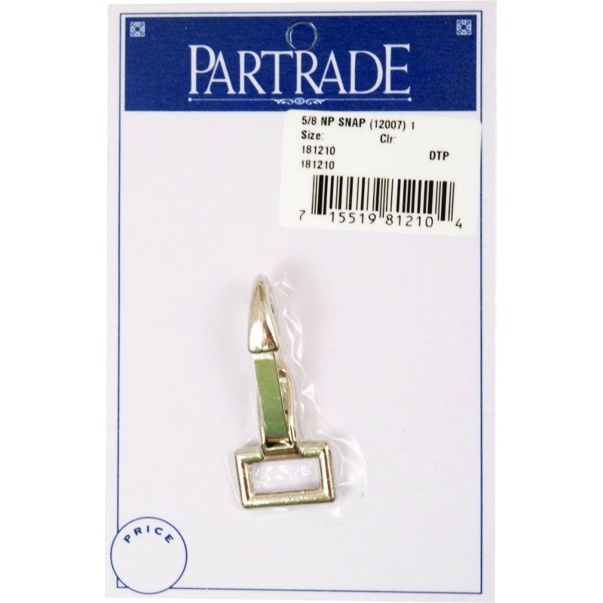 Metalab 5/8In Nickel Plated Snap 1 Per Pack