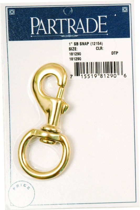 Metalab 1In Solid Brass Snap 1 Per Pack