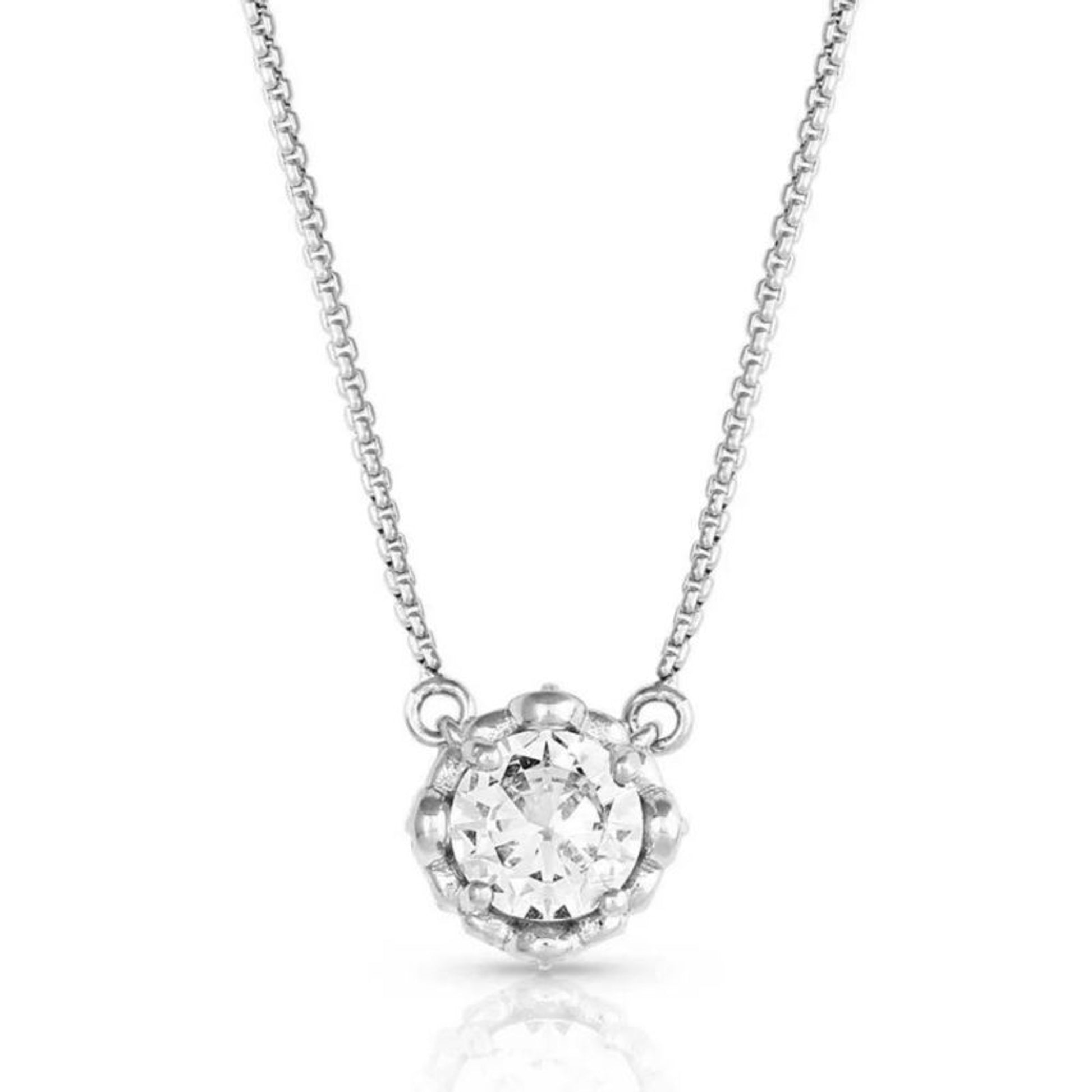 Montana Silversmiths On The Edge Crystal Necklace