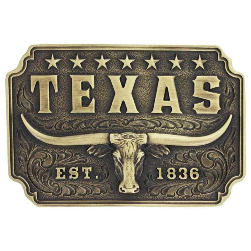 Montana Silversmiths Texas Longhorn Buckle