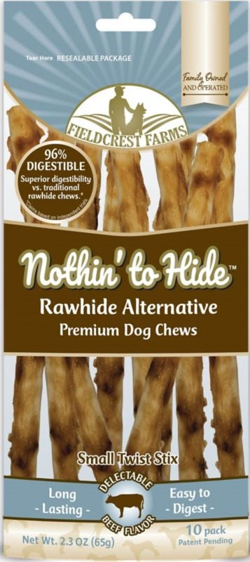 Nothin To Hide Small Twist Stix Beef 10pk