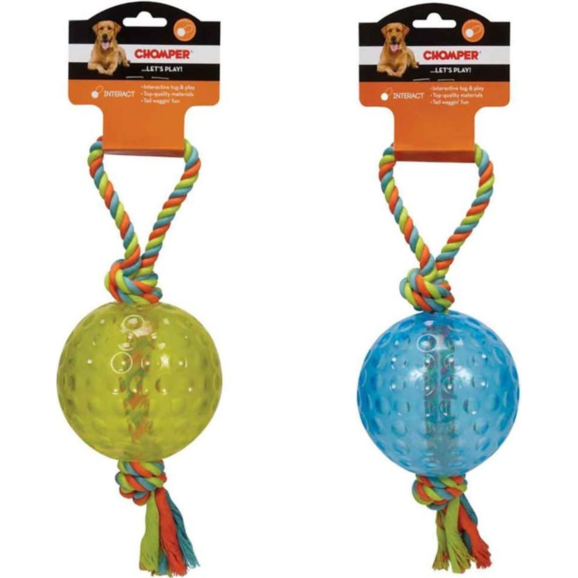 Chomper Rope Chomper Rope Tug Toy With Tpr Ball– Horse.com