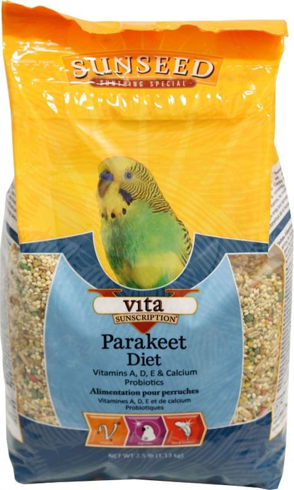 Sun Seed Vita Parakeet Bird Food 25lb