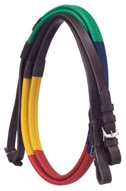 Camelot Rainbow Rubber Reins