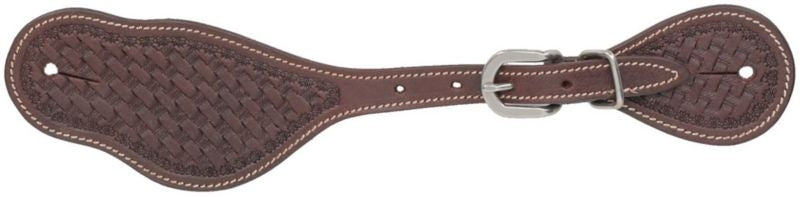 Tough1 Basketweave Harness Leather Spur Straps