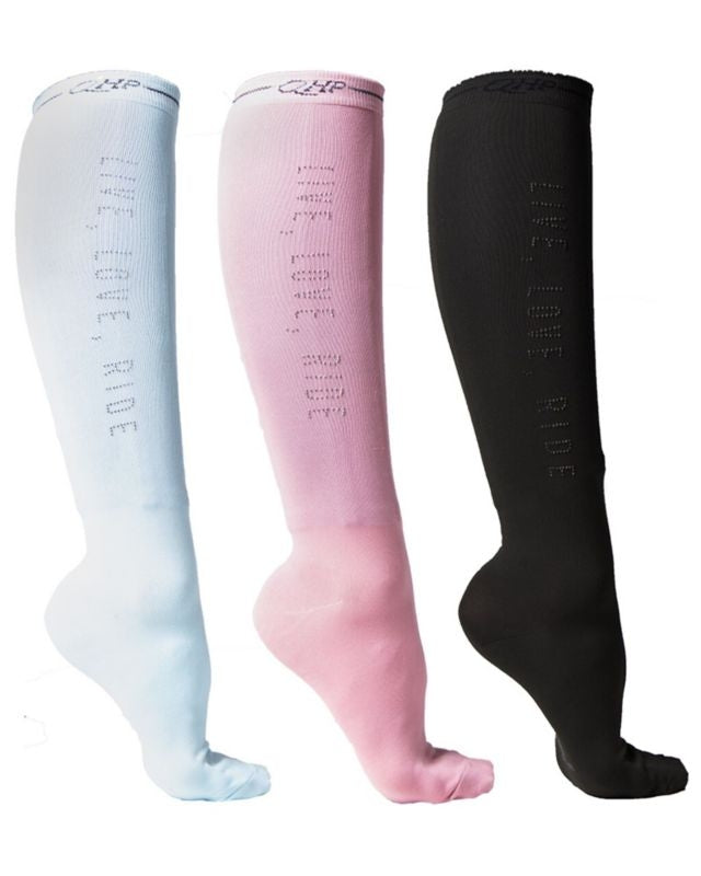QHP Ladies Astana Knee Stockings 3Pk