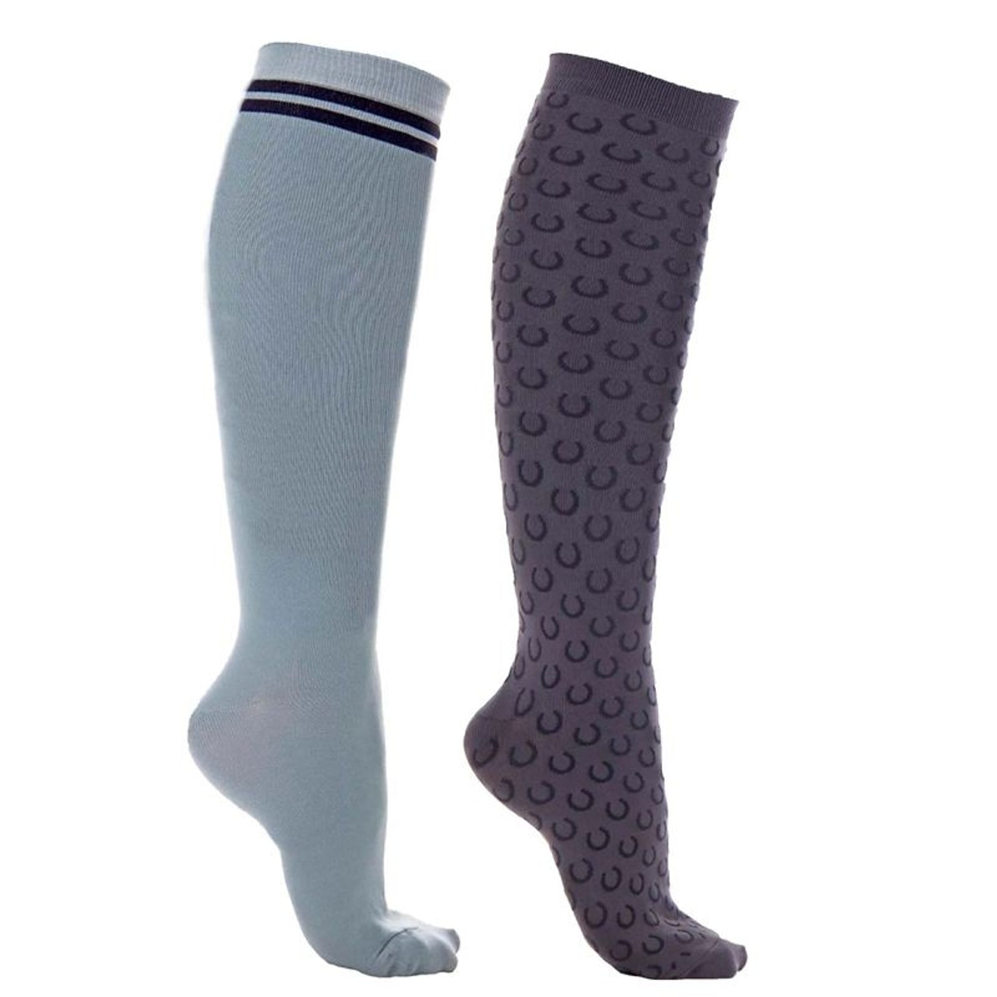 QHP Ladies Equestrian Dream Knee Socks Dusty Olive