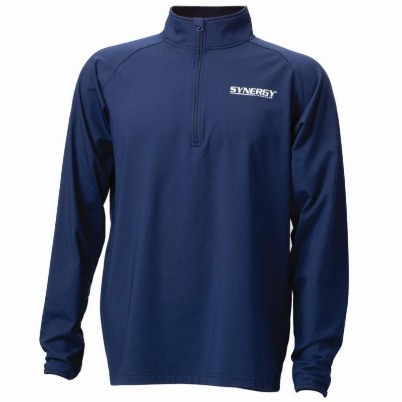 Weaver Leather Mens Synergy 1/4 Zip Navy