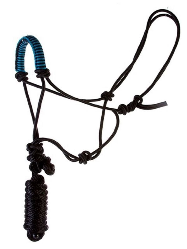 Pony Noseband Rope Halter 7ft Lead
