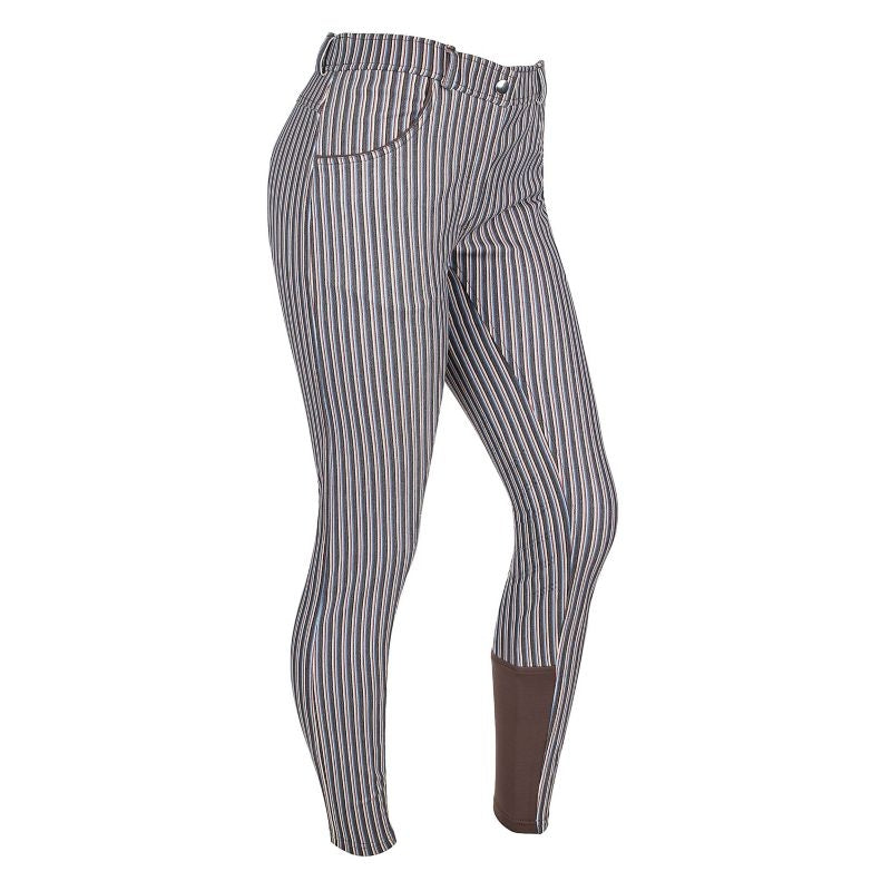 Ashley Classic Ladies KP Breeches Blue/Red Stripe