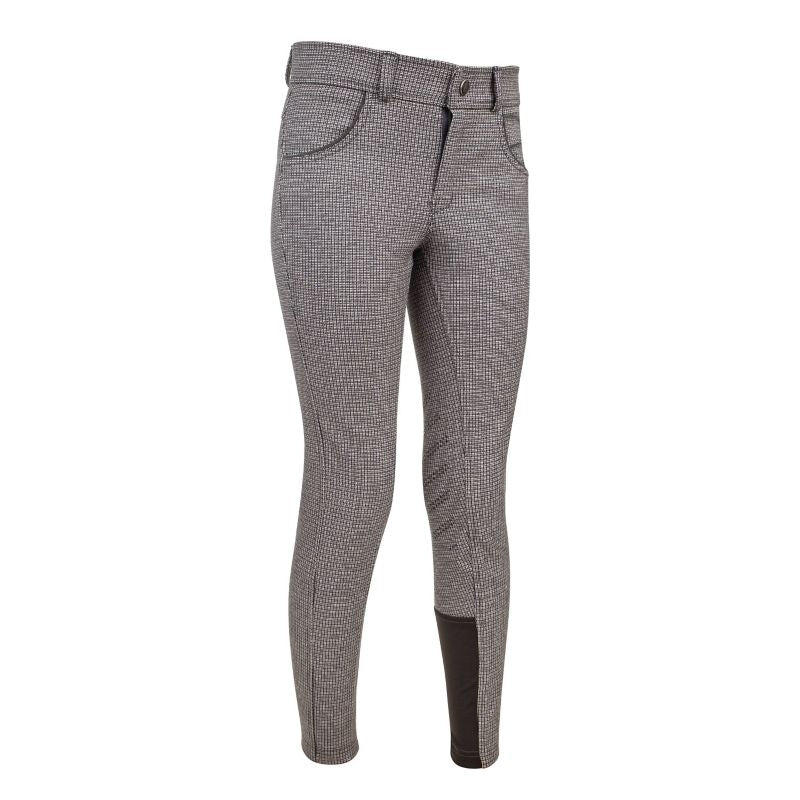 Ashley Classic Kids Knee Patch Breeches Gray/Cream