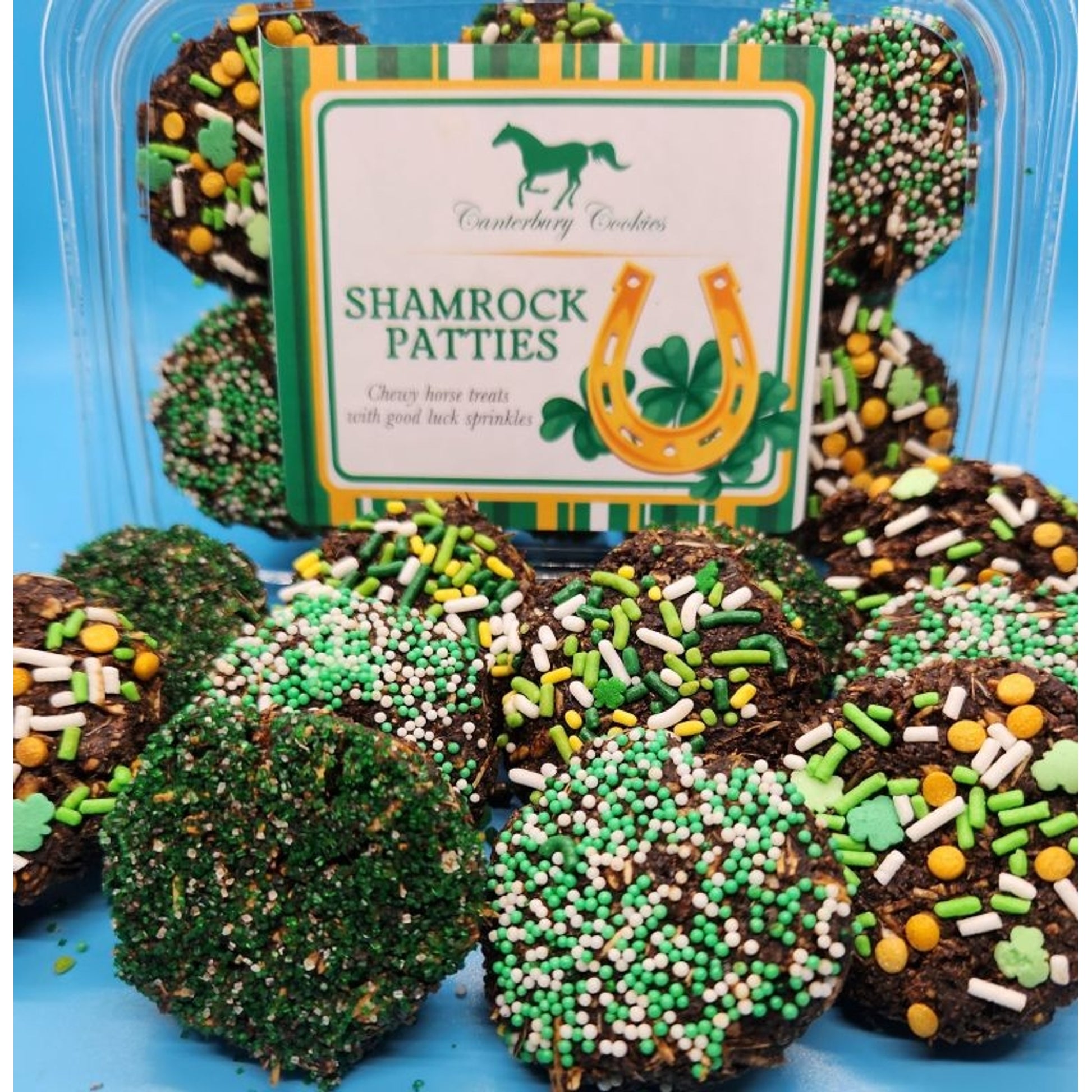 Canterbury Cookies Horse Treat Plops-Shamrock 20oz