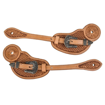 Tabelo Spur Straps with Basket Tooling