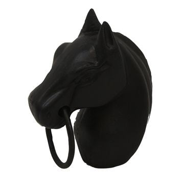 Cast Iron Horse Heading Hitching Post