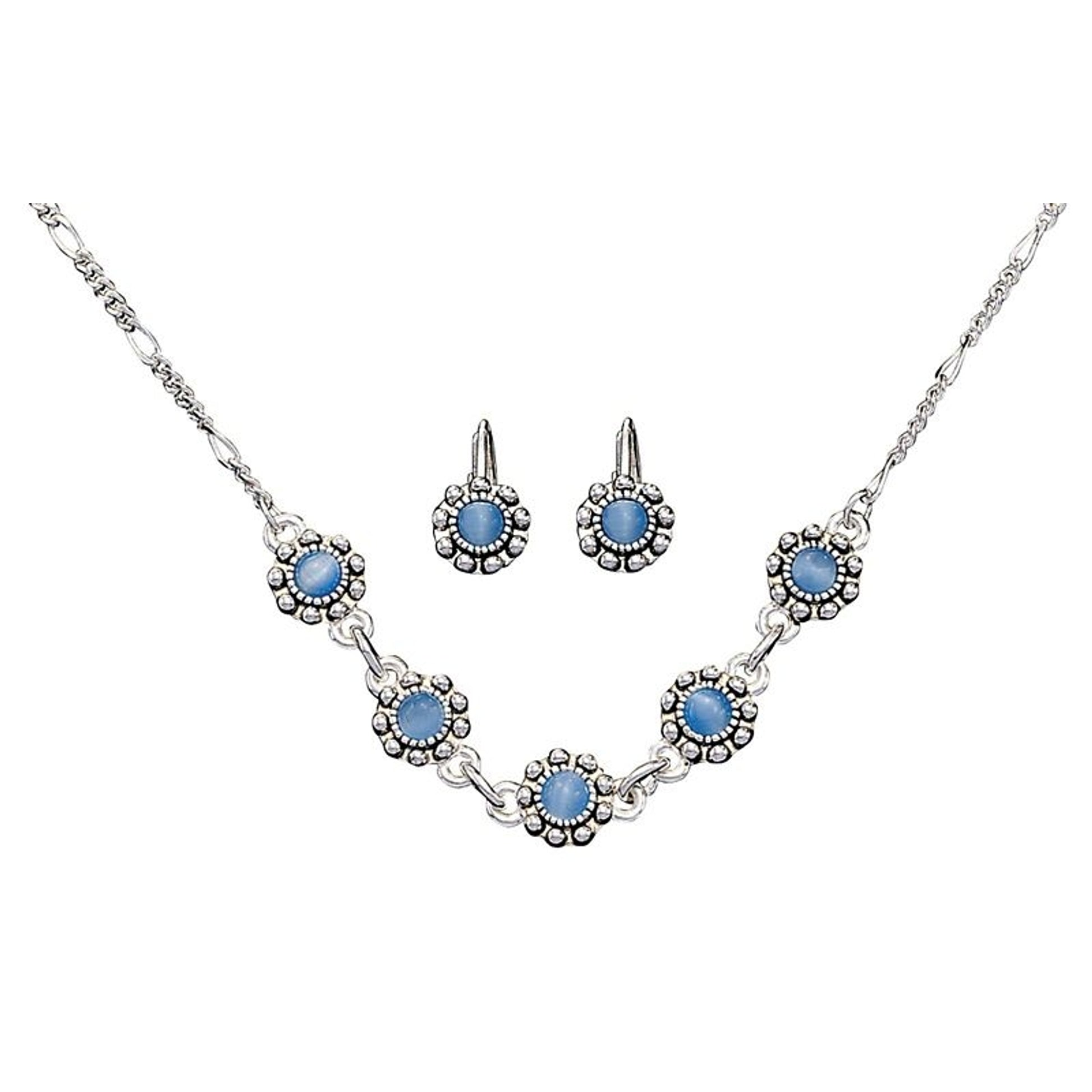 Montana Blue Flowers Jewelry Set