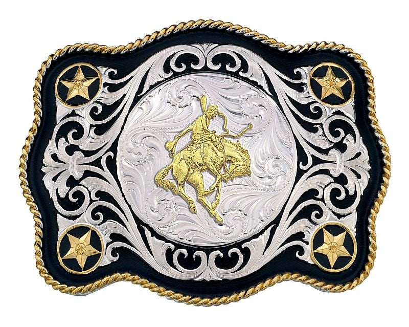 Sheridan Style Western Belt Buckle/Bronc Rider Br