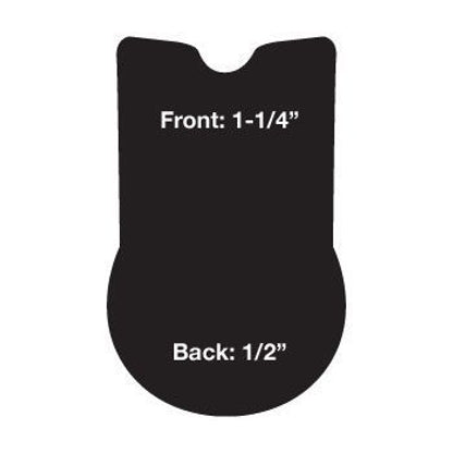Cashel Jump Cushion Pad Reverse Wedge 21 Black