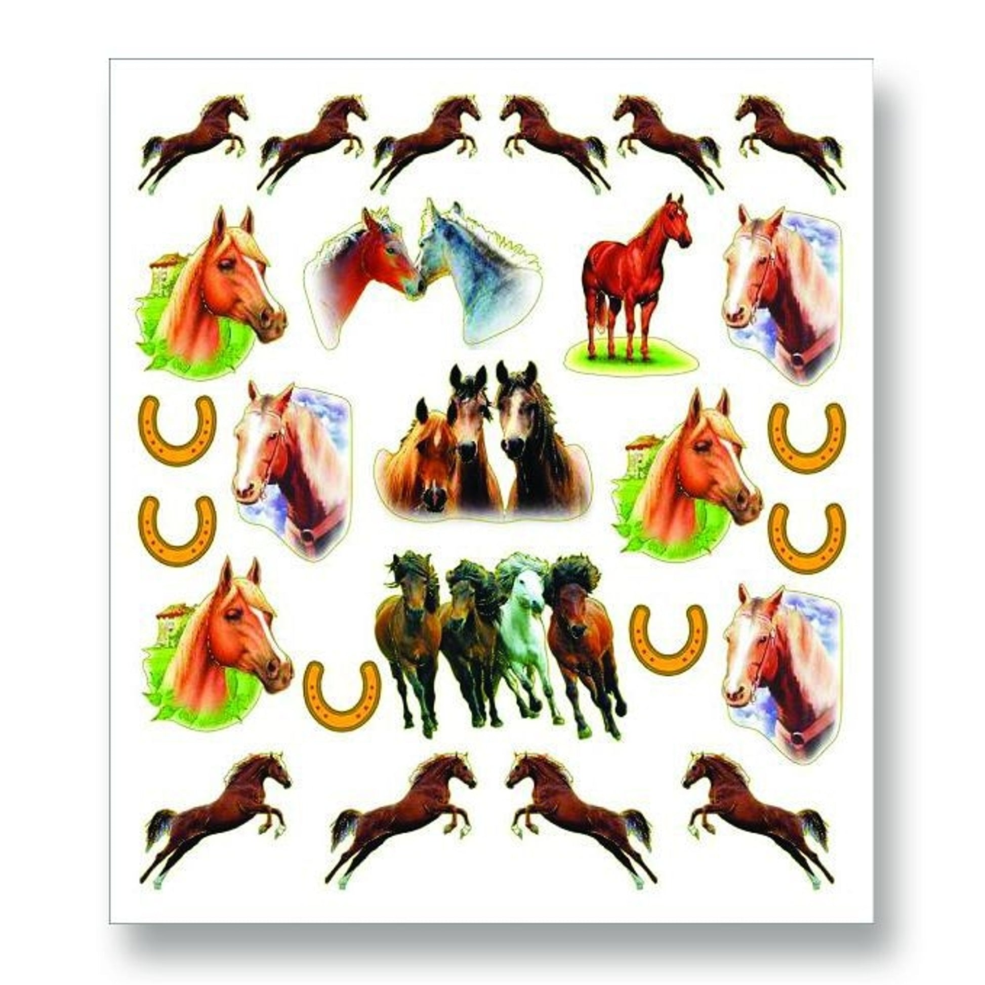 Leaping Pony/Herd Stickers Steel