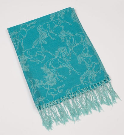 Lila Blakelee Reversible Hrs Pashmina Scarf Purple