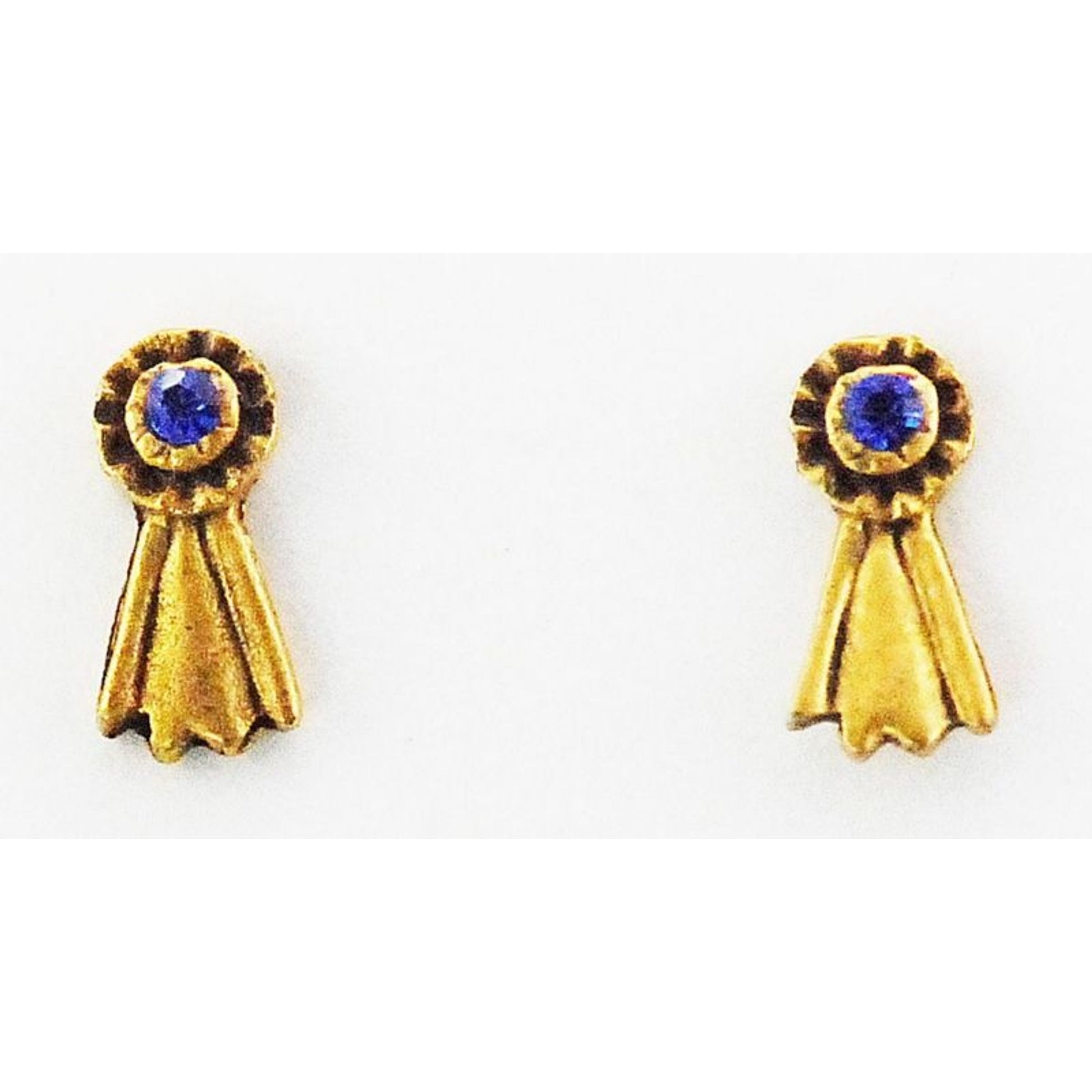 Finishing Touch Ribbon Earrings Russian Gold