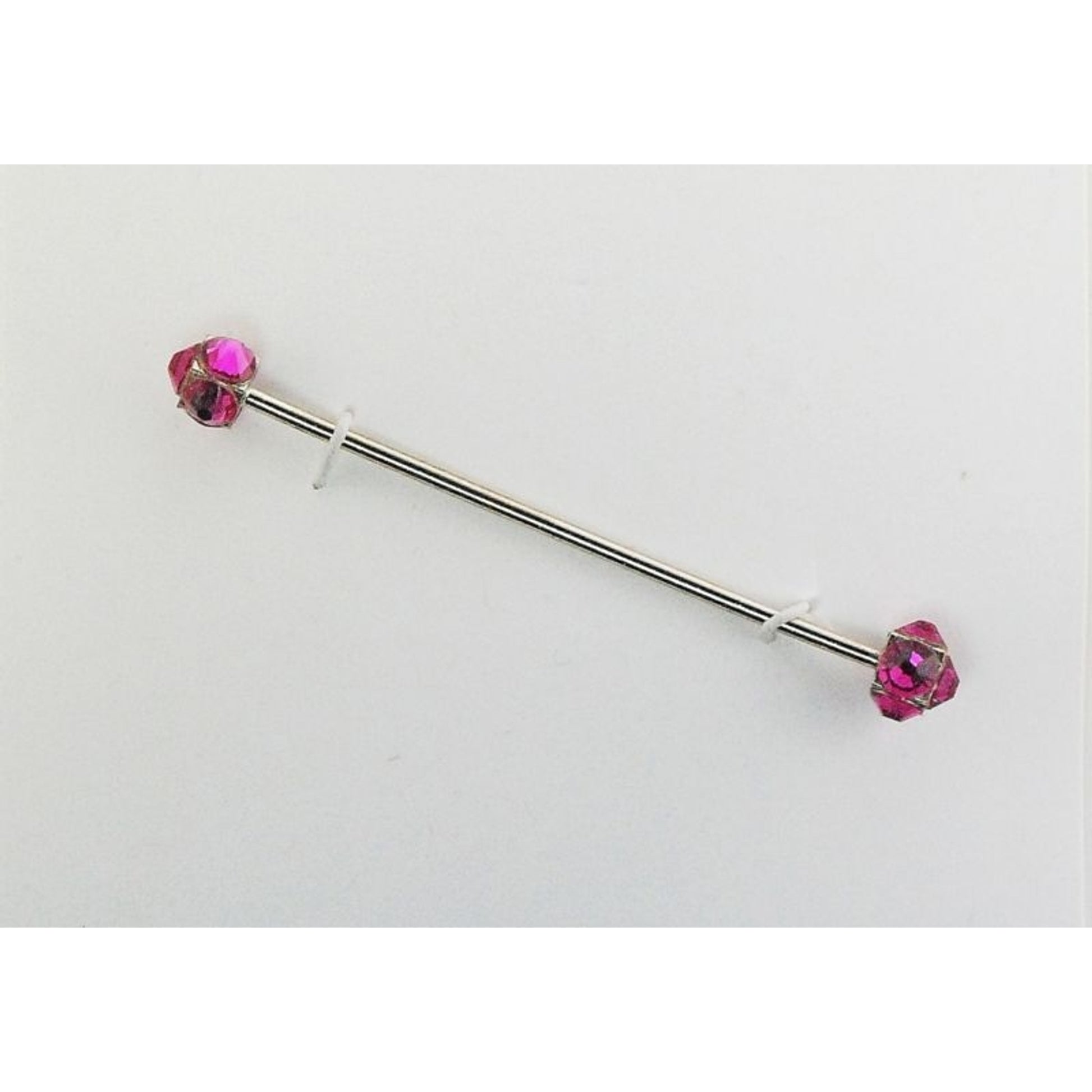 Finishing Touch Crystal Collar Bar Fuschia/Rhodium