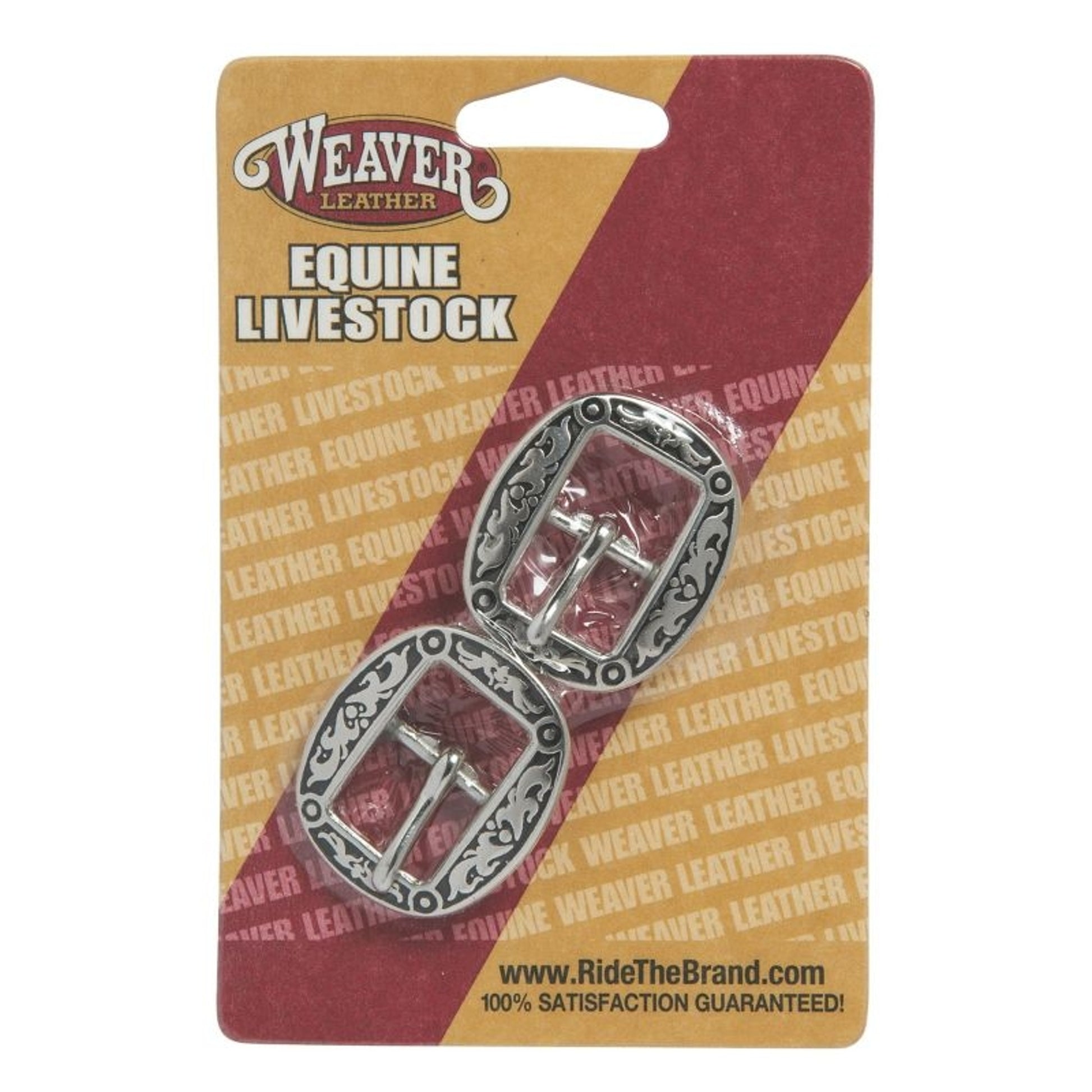 Weaver Leather Black Steel Floral Buckle 5/8