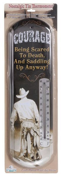Gift Corral Courage ThermometerBk/Wh