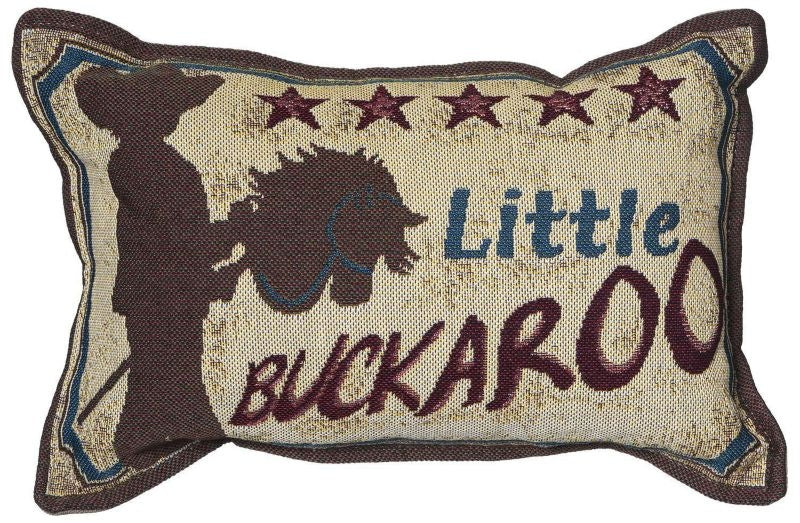 Tough1 Western Accent Pillow 12 x 8 Bk/Wh